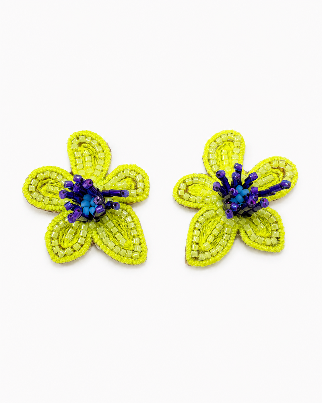 Fleur citron  — boucles d’oreilles
