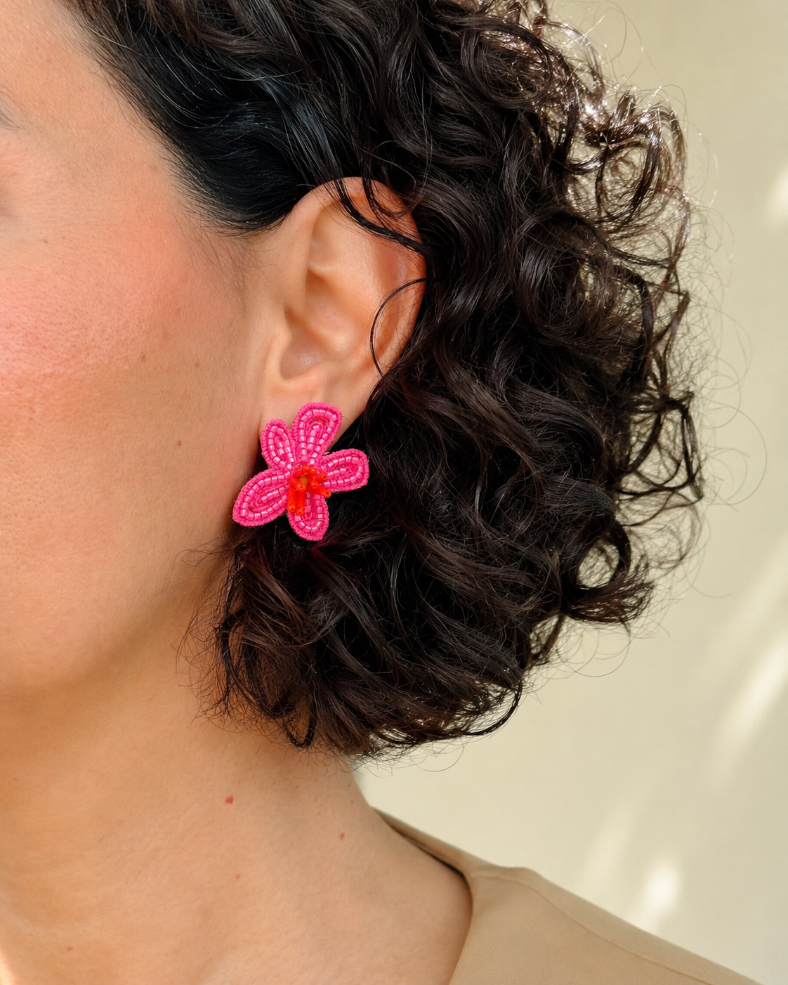 Rose Vibrant  — boucles d’oreilles