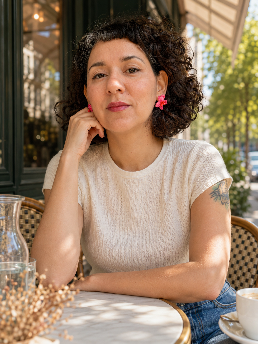 Rose Vibrant  — boucles d’oreilles